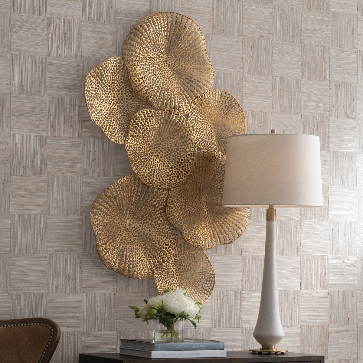 Ripley Metal Wall Art, Gold Wall Art| Uttermost