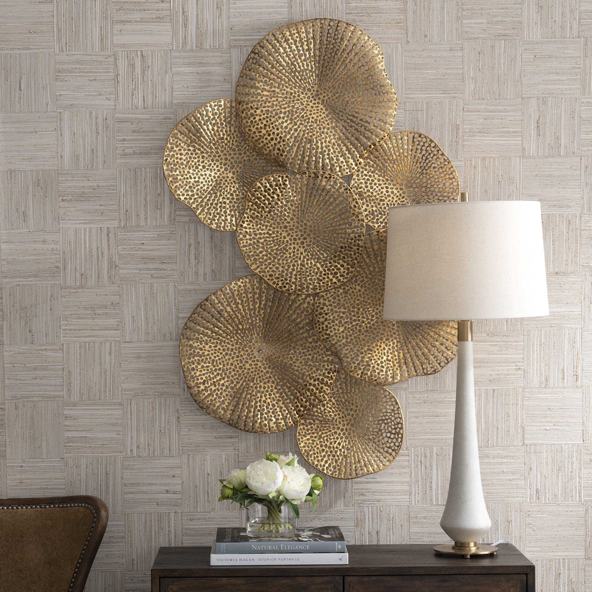 Ripley Metal Wall Art, Gold Wall Art| Uttermost