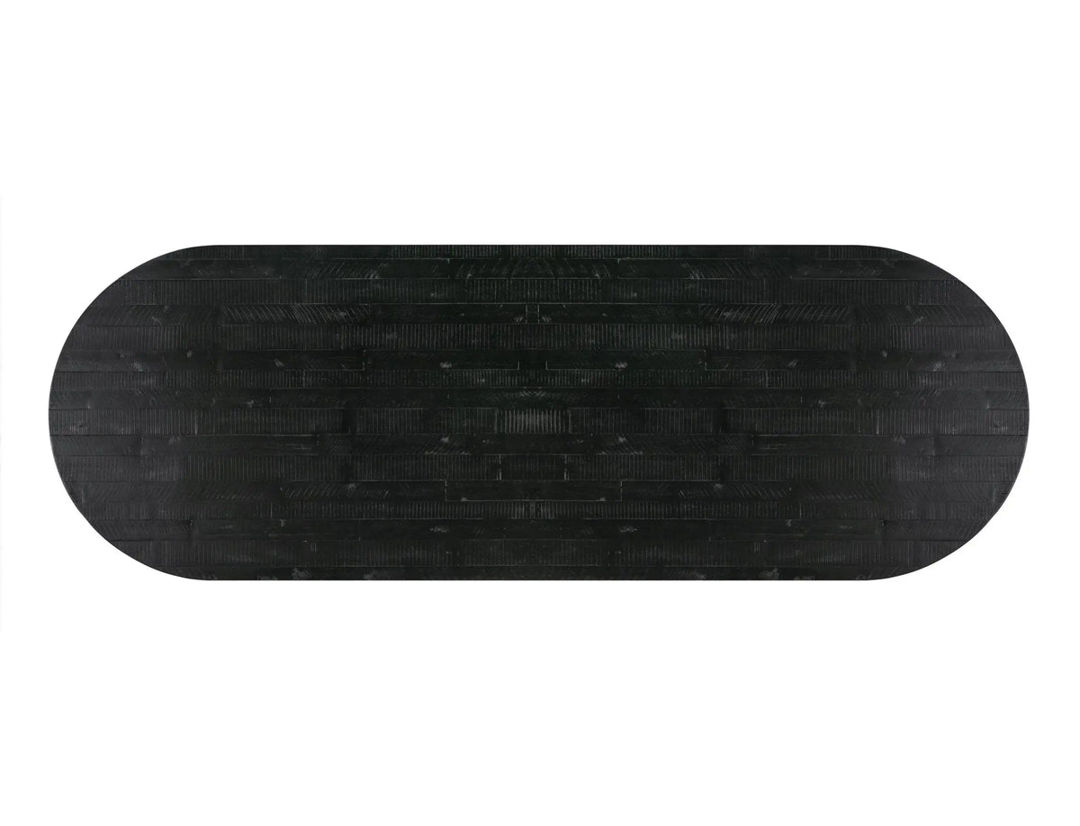 Rishi Black Rope Oval Table Dining Tables| TOV