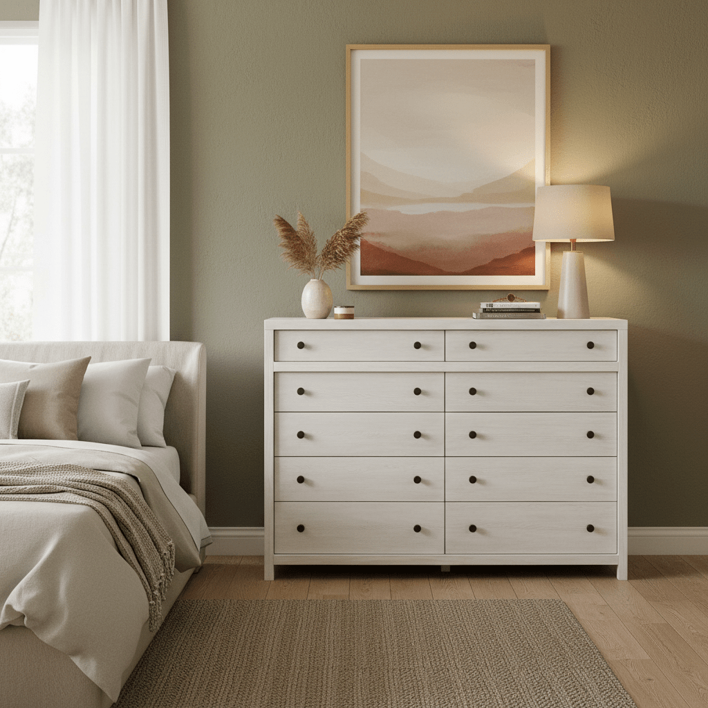 River Rock Ten Drawer Dresser Dressers| Universal
