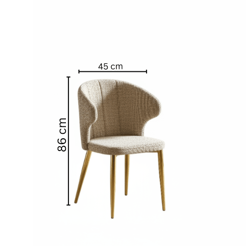 Riviera Round Gold Glass Dining Set – Table + 4 Chairs – A touch of luxury and shine at the heart of your home Dining Set| Otath