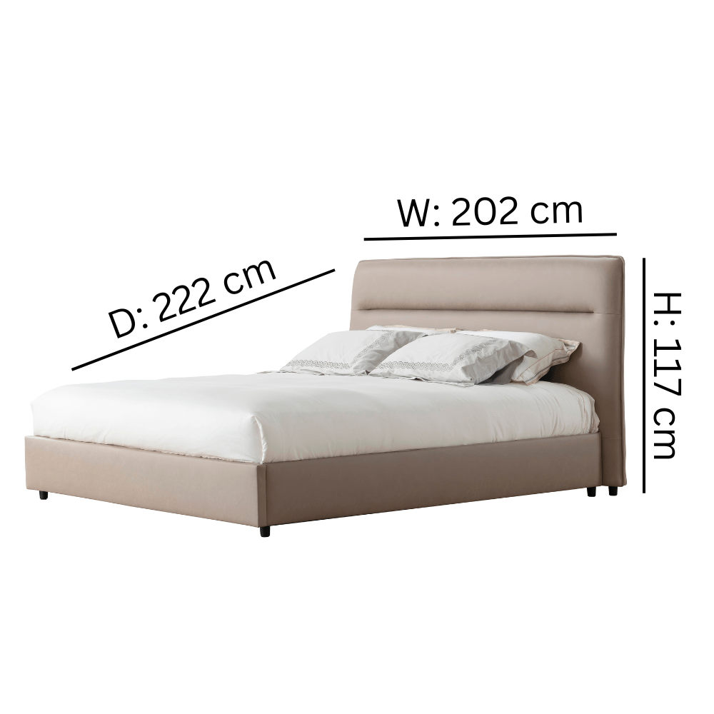 RM Light Brown Bed - King