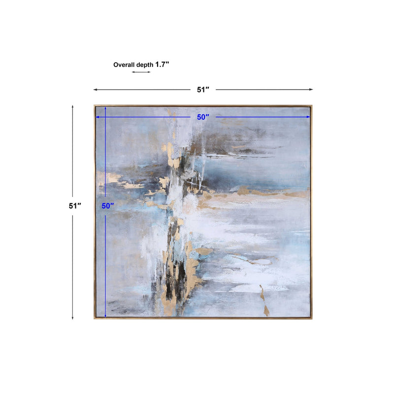 Road Less Traveled Hand Painted Canvas - Al Rugaib Furniture