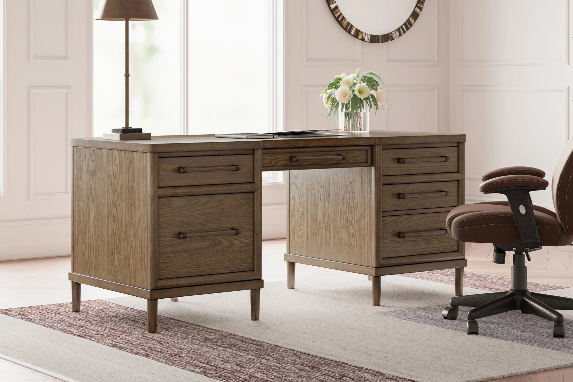Roanhowe 68" Home Office Desk Home Office| Ashley Homestore