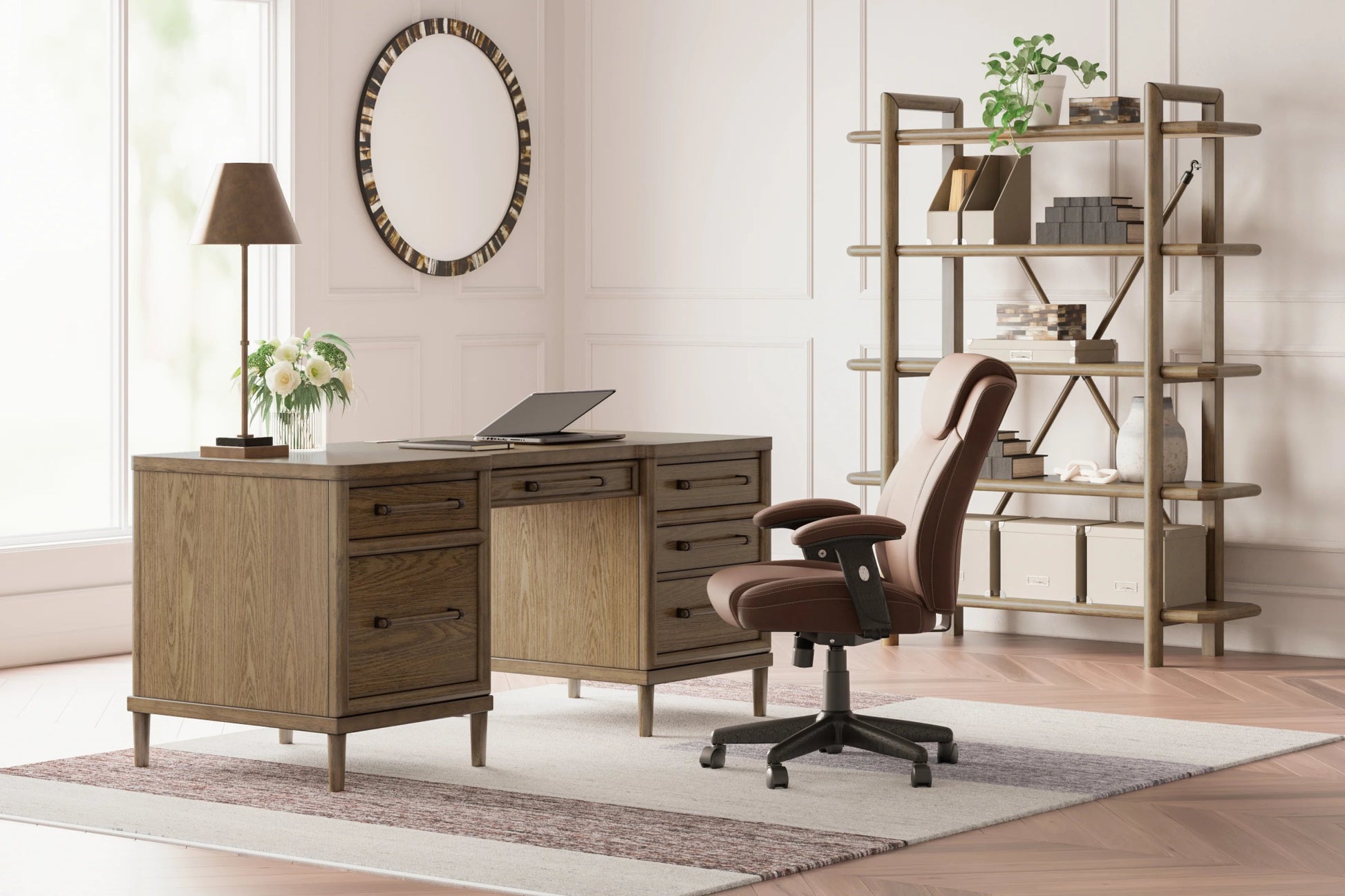 Roanhowe 68" Home Office Desk Home Office| Ashley Homestore