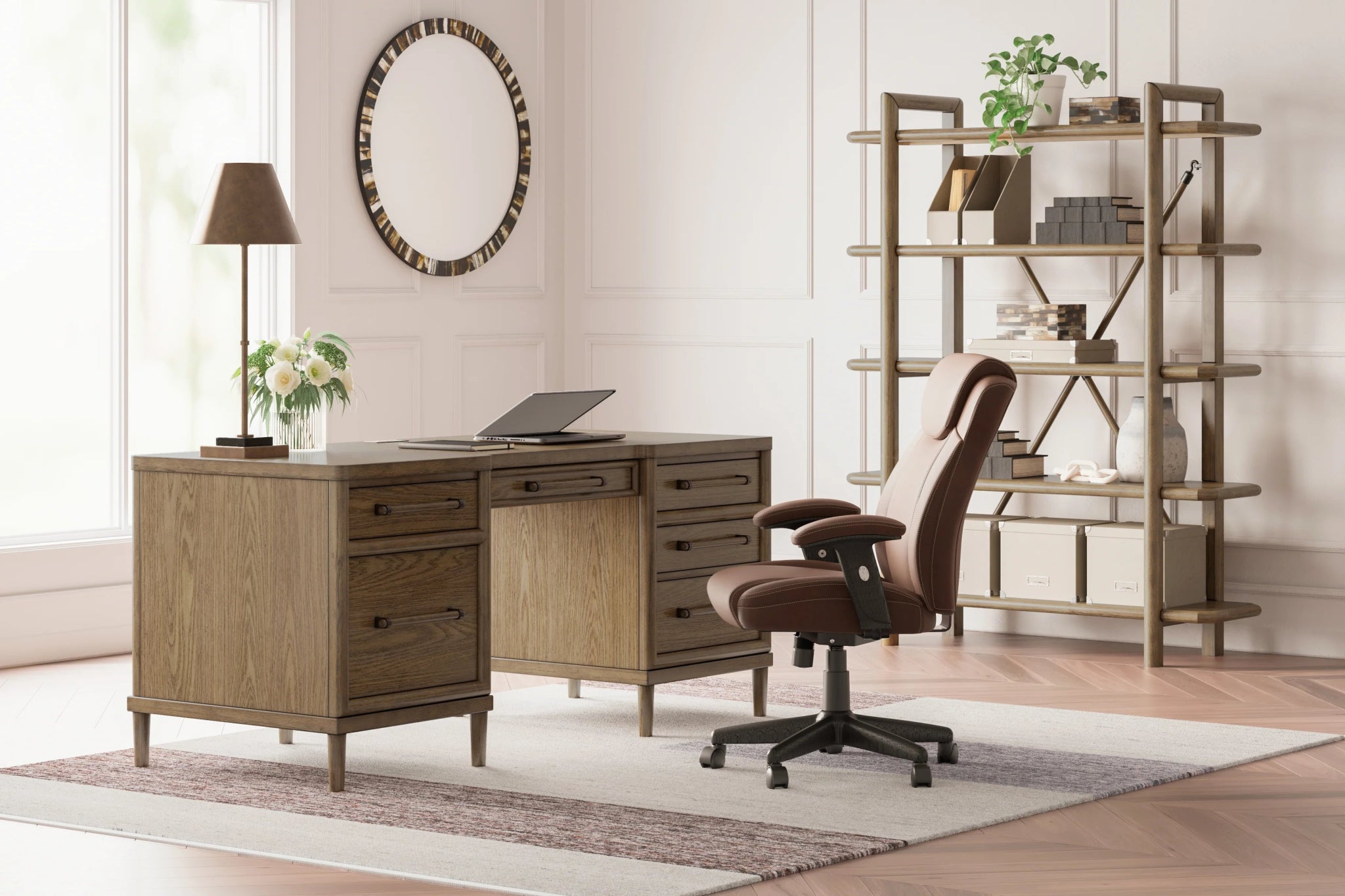 Roanhowe 68" Home Office Desk Home Office| Ashley Homestore