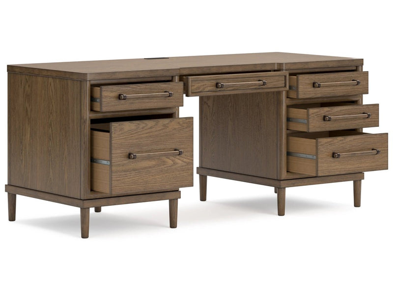 Roanhowe TV Stand And Home Office Desk Set - Al Rugaib Furniture