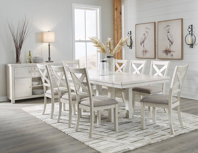Robbinsdale Dining Extension Table Set with Free Rug - Al Rugaib Furniture