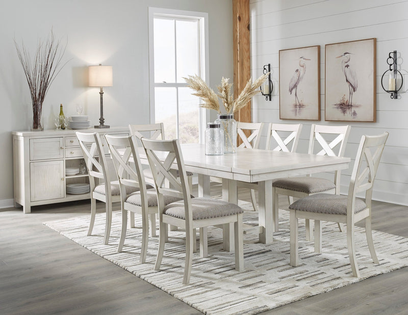 Robbinsdale Dining Extension Table Set with Free Rug - Al Rugaib Furniture