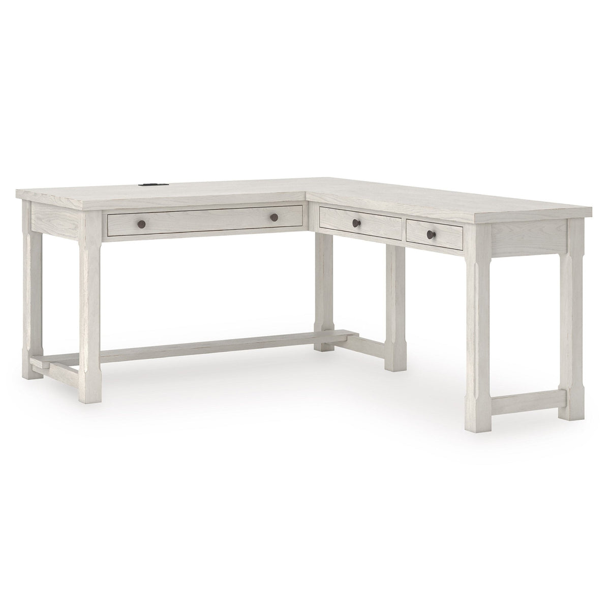 Robbinsdale Home Office Desk with Return Office Desks| Ashley Homestore