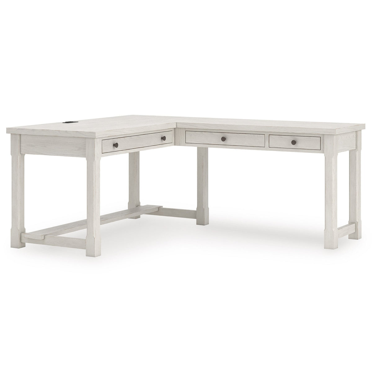 Robbinsdale Home Office Desk with Return Office Desks| Ashley Homestore