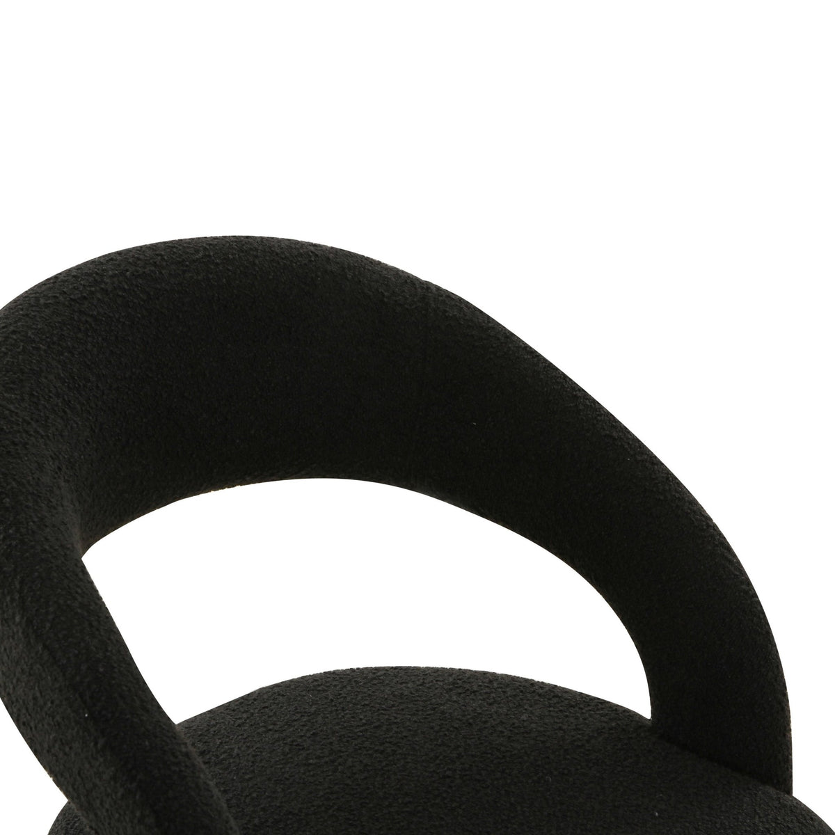 Rocco Black Performance Boucle Dining Chair Dining Chairs| TOV