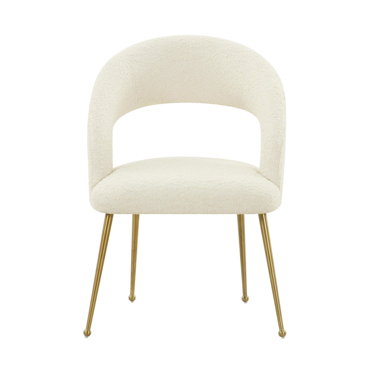 Rocco Cream Performance Boucle Dining Chair Dining Chairs| TOV