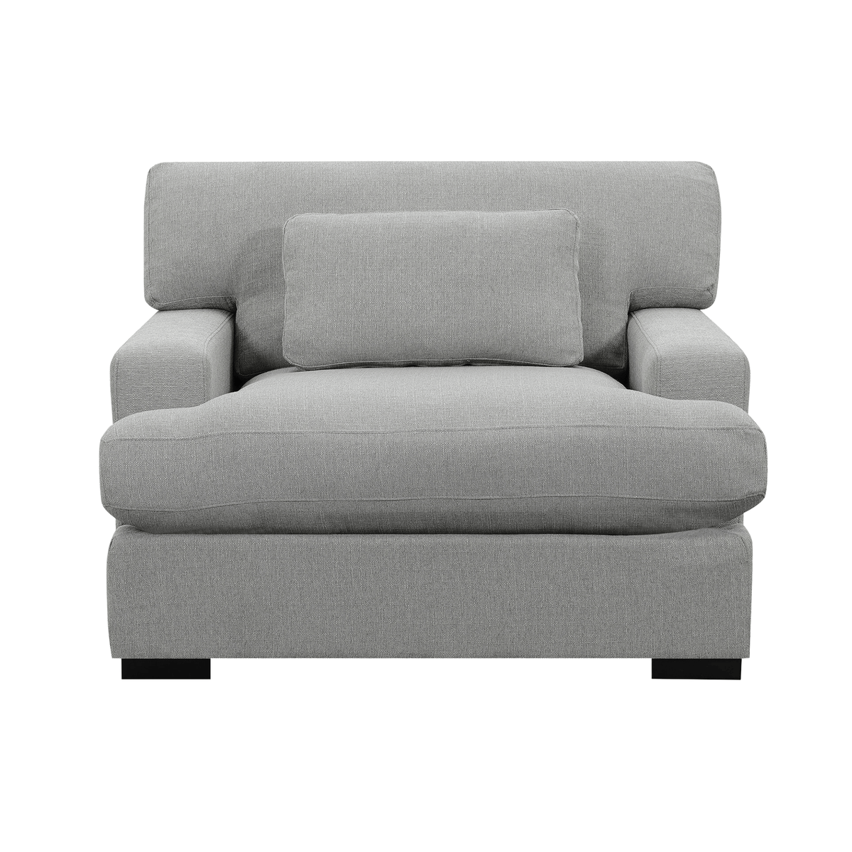 Rodeo Chair With 1 Bolster Pillow In Natural - Gray
