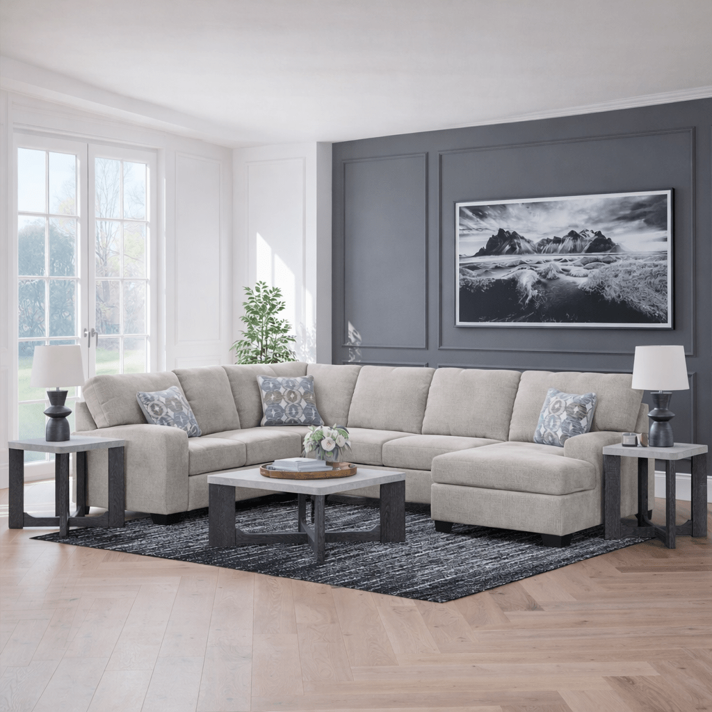 Rodington 3-Piece Sectional with Chaise Sectionals| Ashley Homestore