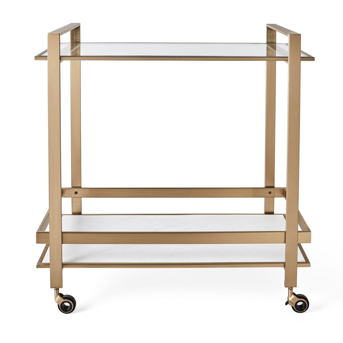 Roll Along Bar Cart - Brass Table Decors| Uttermost