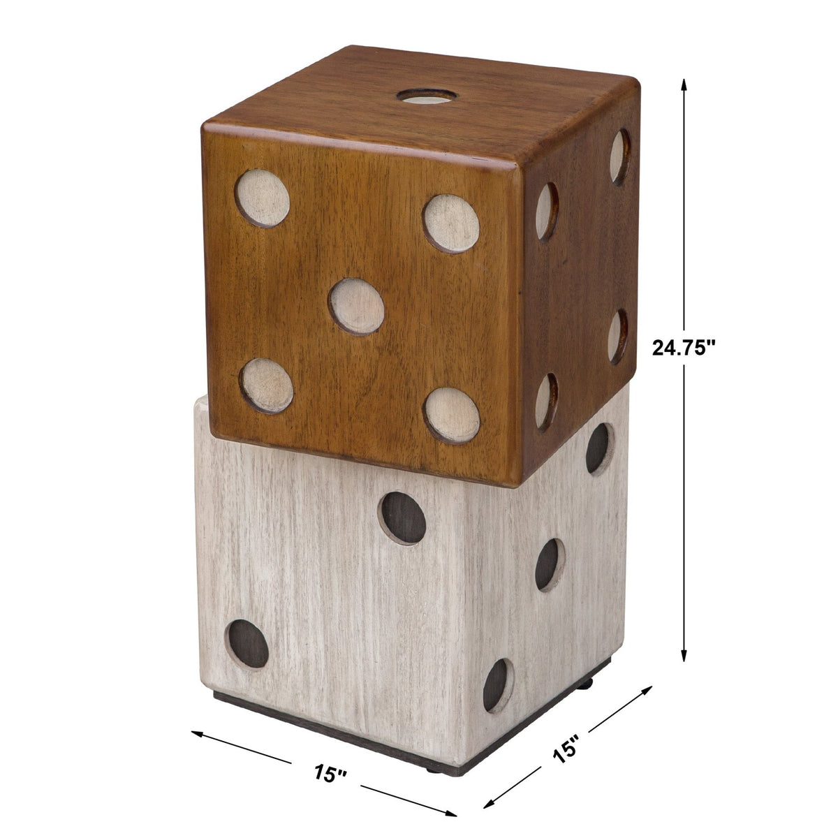 Roll The Dice Accent Table Table Decors| Uttermost