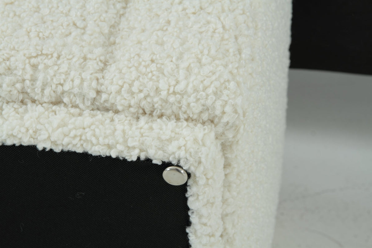 Rolls Bouclé Cream Bench Benches| Roots Furniture