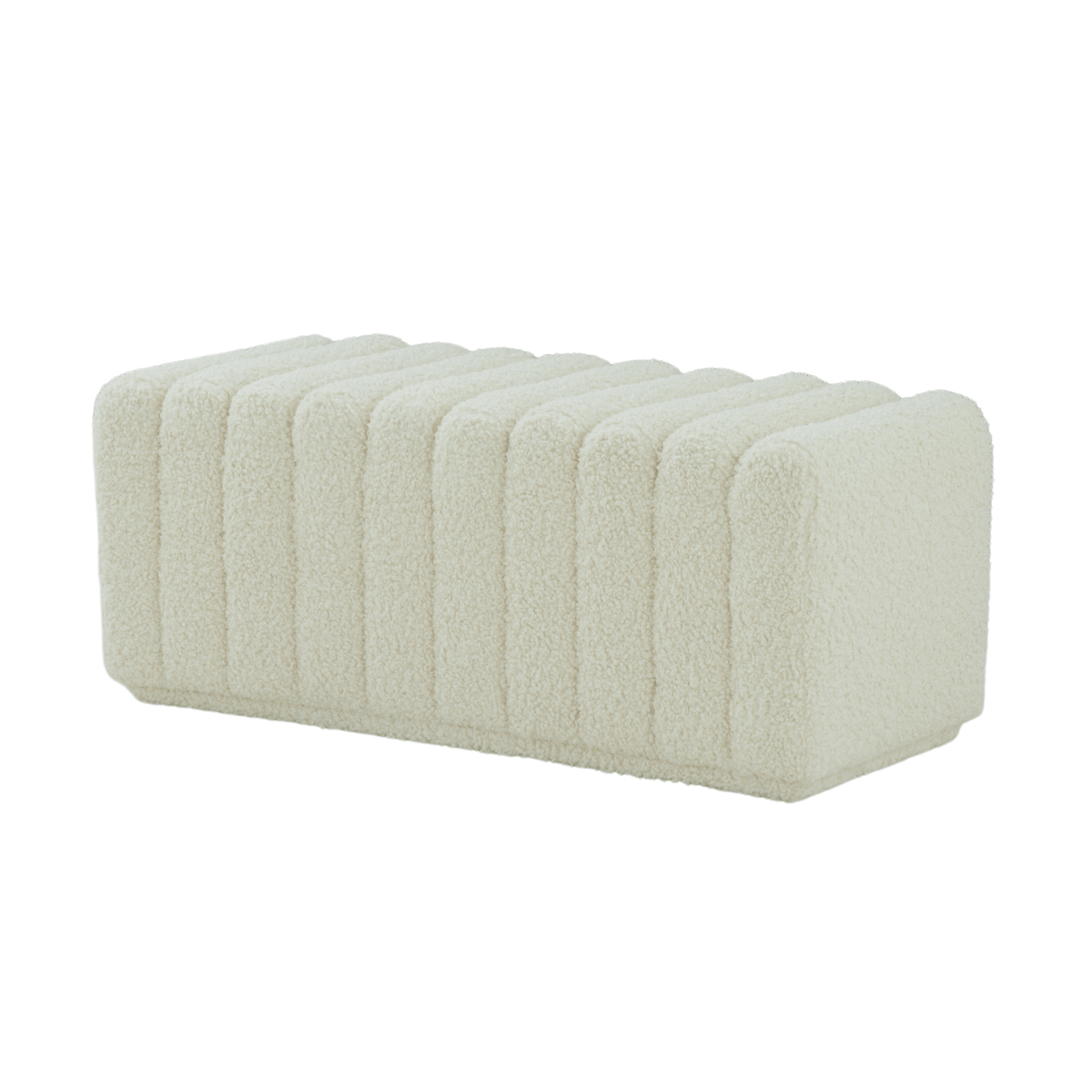 Rolls Bouclé Cream Bench Benches| Roots Furniture