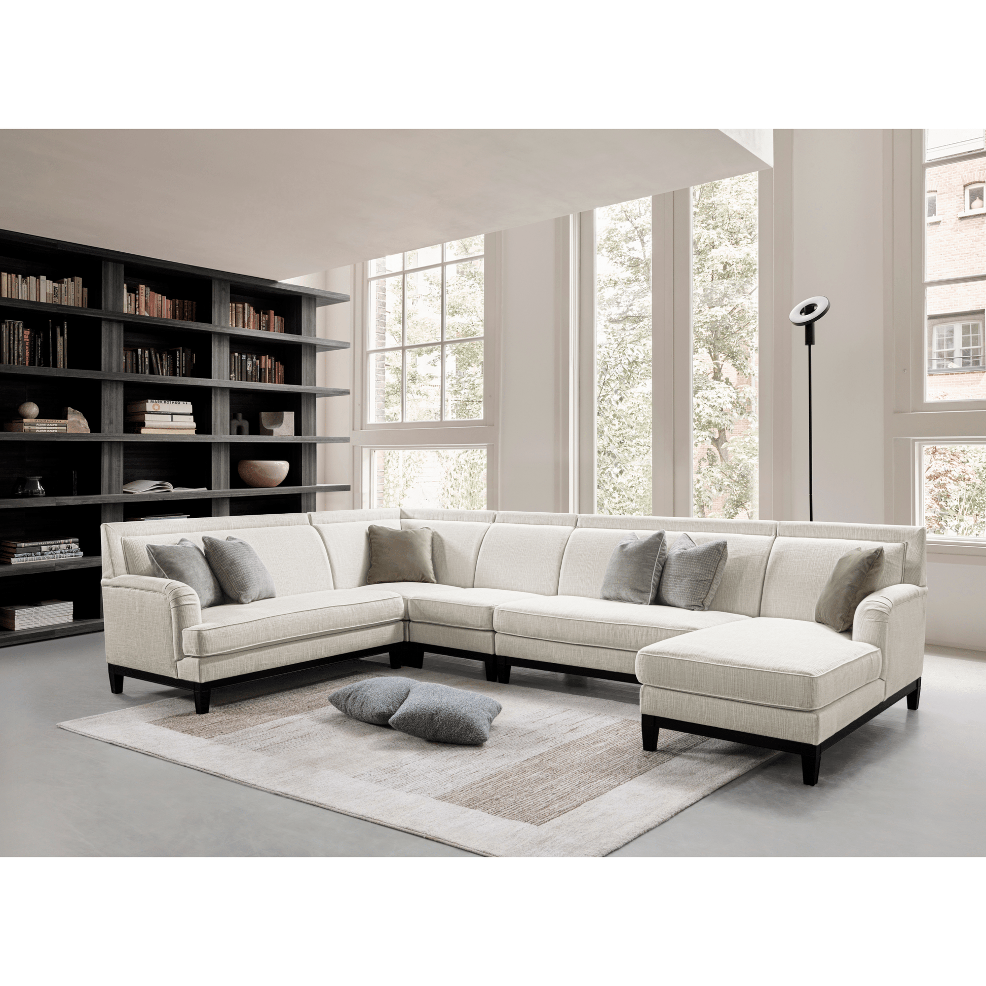 Romanian Key Beige Sectional Armless 1 seater Sectionals| Roots Furniture