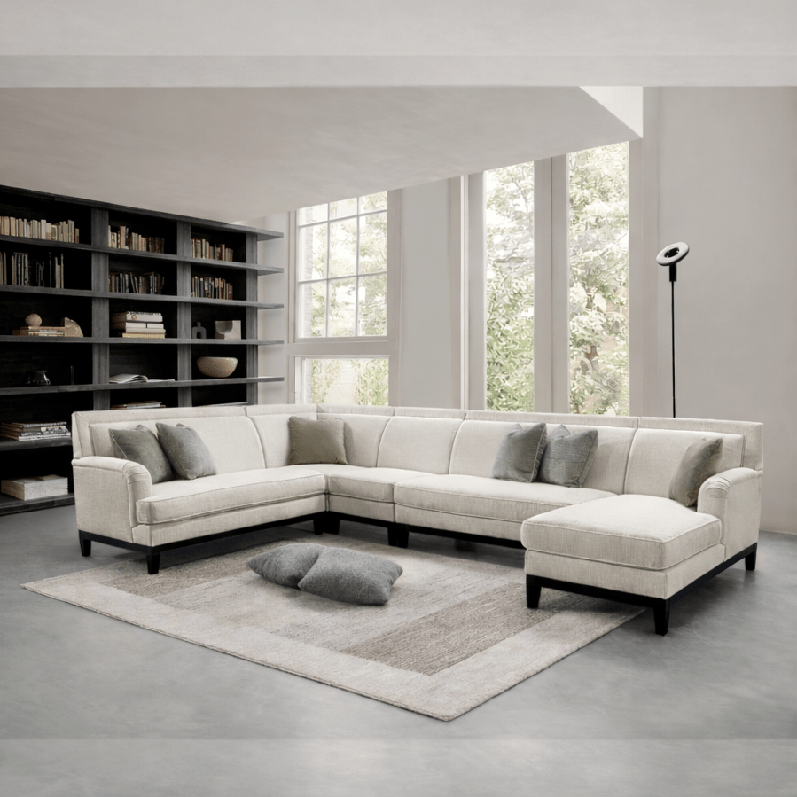 Romanian Key Beige Sectional Set Living Room Sets| Roots Furniture