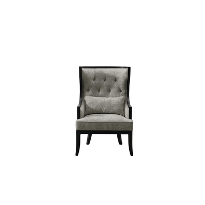 Romanian Key grey Wooden Accent Chair - Al Rugaib Furniture