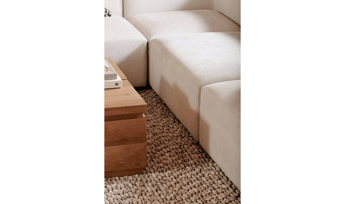 Romy Classic L Modular Sectional Warm Cotton Sectionals| Moe's Home