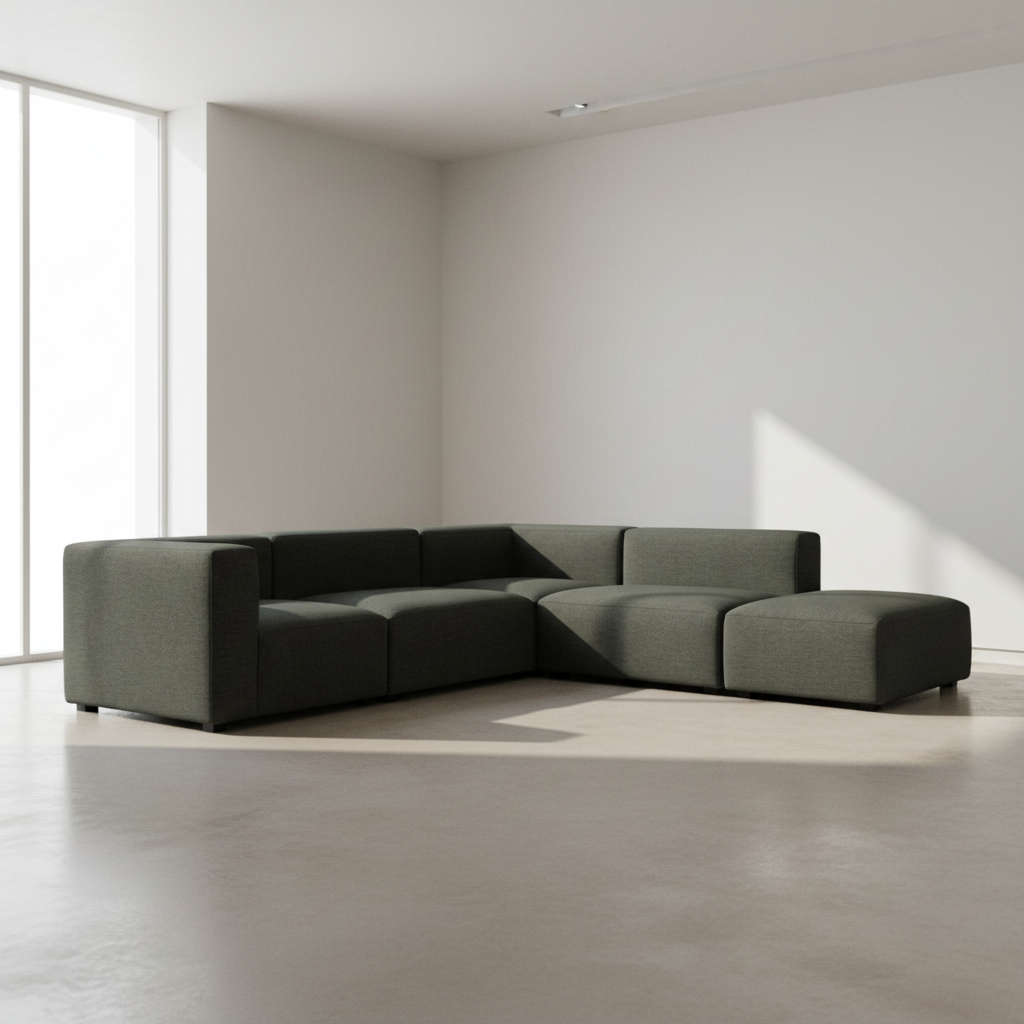 Romy Dream Modular Sectional Forest Shade Sectionals| Moe's Home