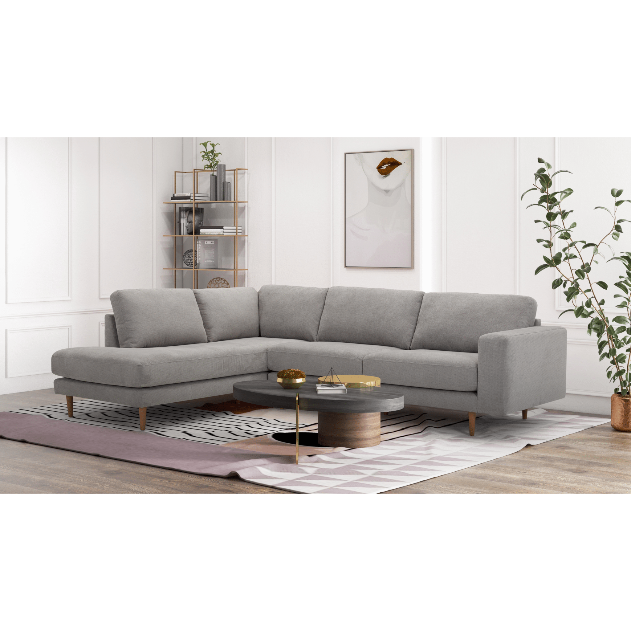 Ronda Grey Sectional Sectionals| Roots Furniture
