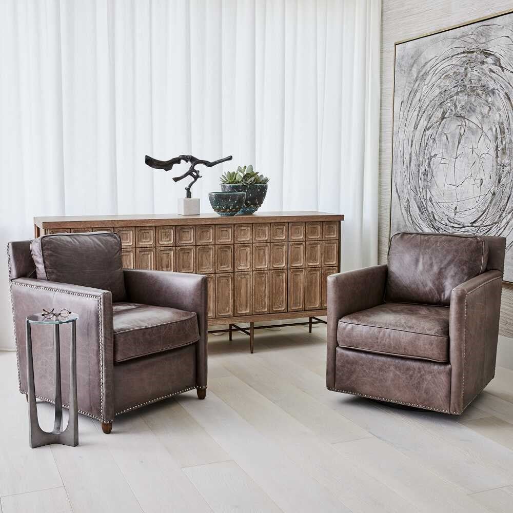 Roosevelt Club Chair, Smoke Chairs| Uttermost