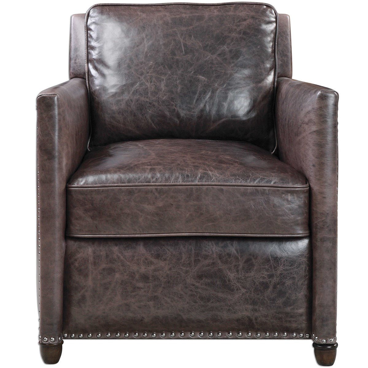 Roosevelt Club Chair, Smoke Chairs| Uttermost