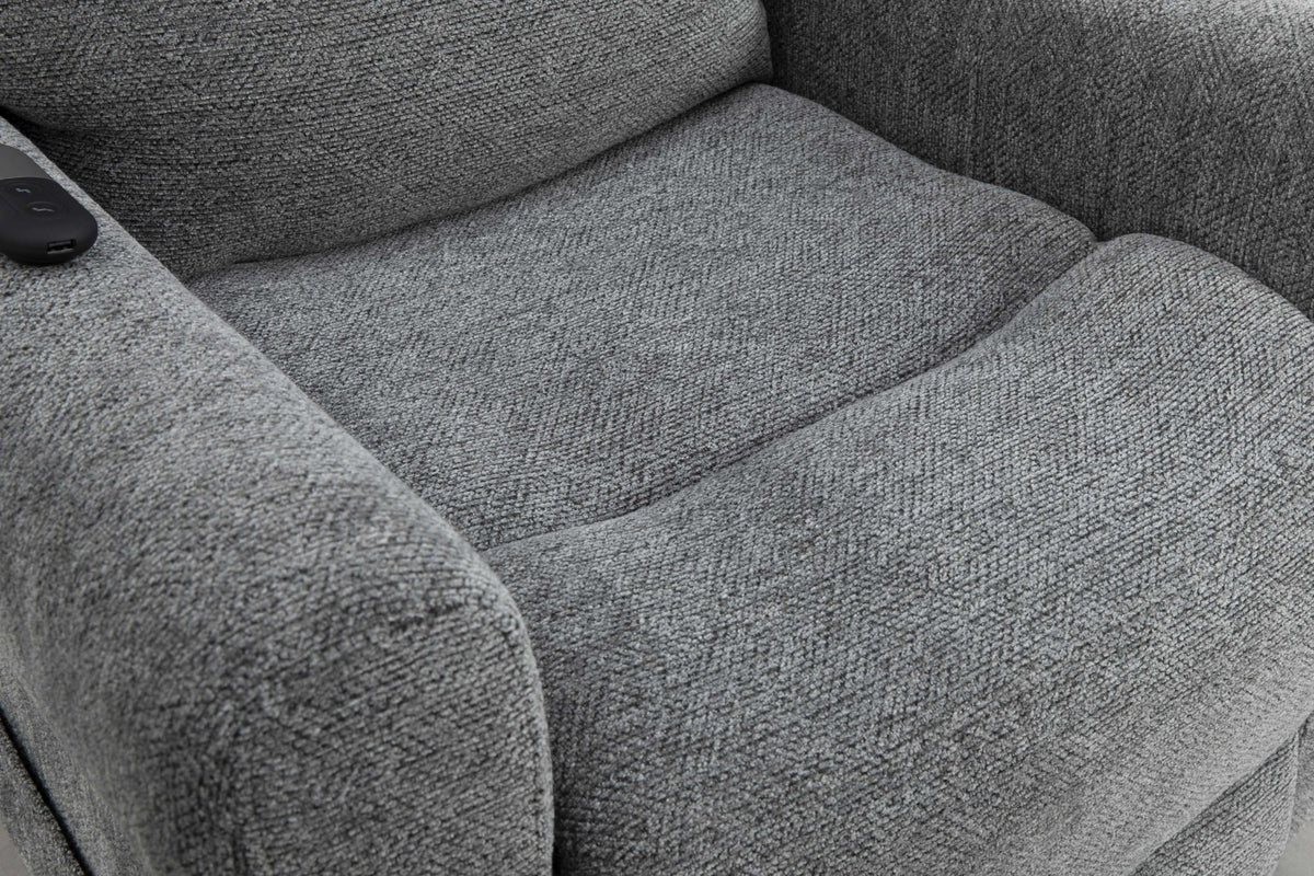 Roots Comfort Grey Manual Recliner Lift Recliners| Roots Furniture