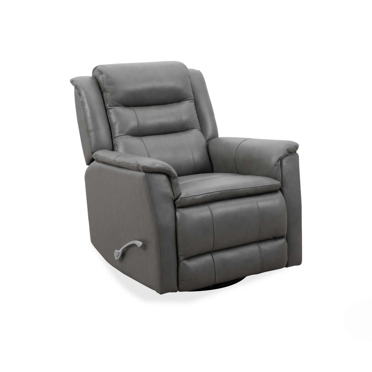 Roots Comfort Grey Manual Recliner Swivel Recliners| Roots Furniture