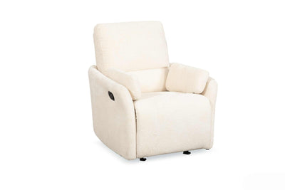 Roots Comfort White Manual Recliner Swivel - Al Rugaib Furniture