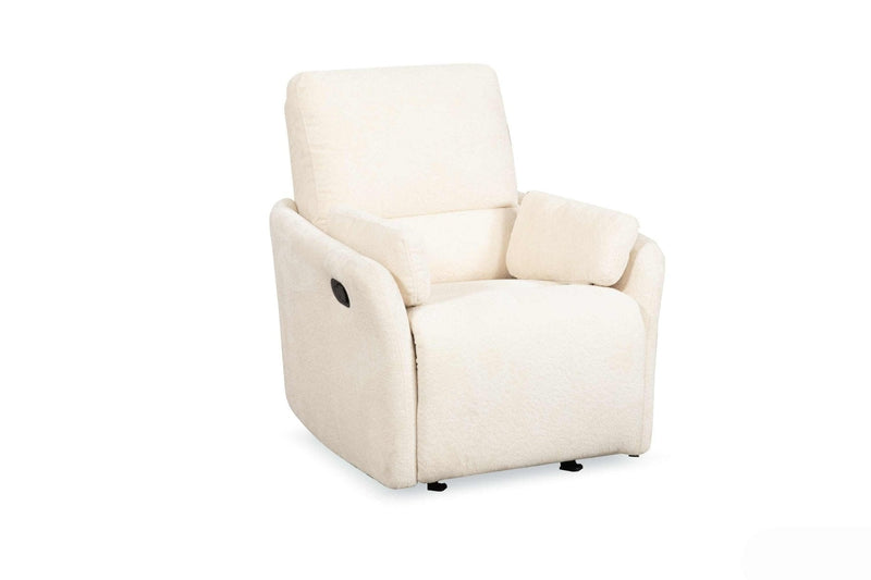 Roots Comfort White Manual Recliner Swivel - Al Rugaib Furniture