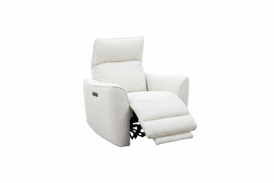 Roots Comfort White Power Recliner - Al Rugaib Furniture