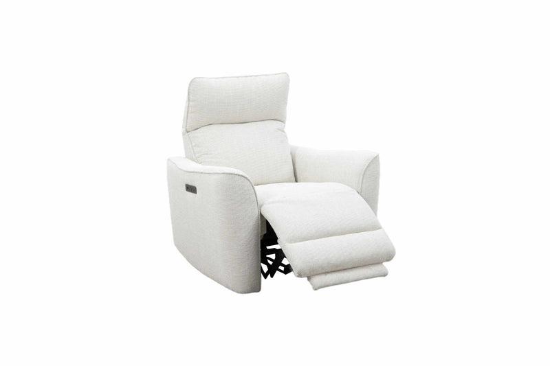 Roots Comfort White Power Recliner - Al Rugaib Furniture