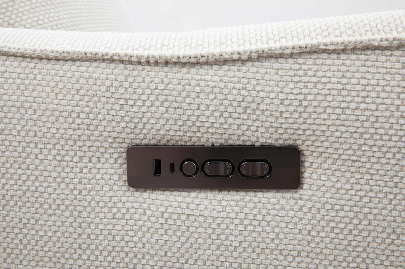 Roots Comfort White Power Recliner - Al Rugaib Furniture