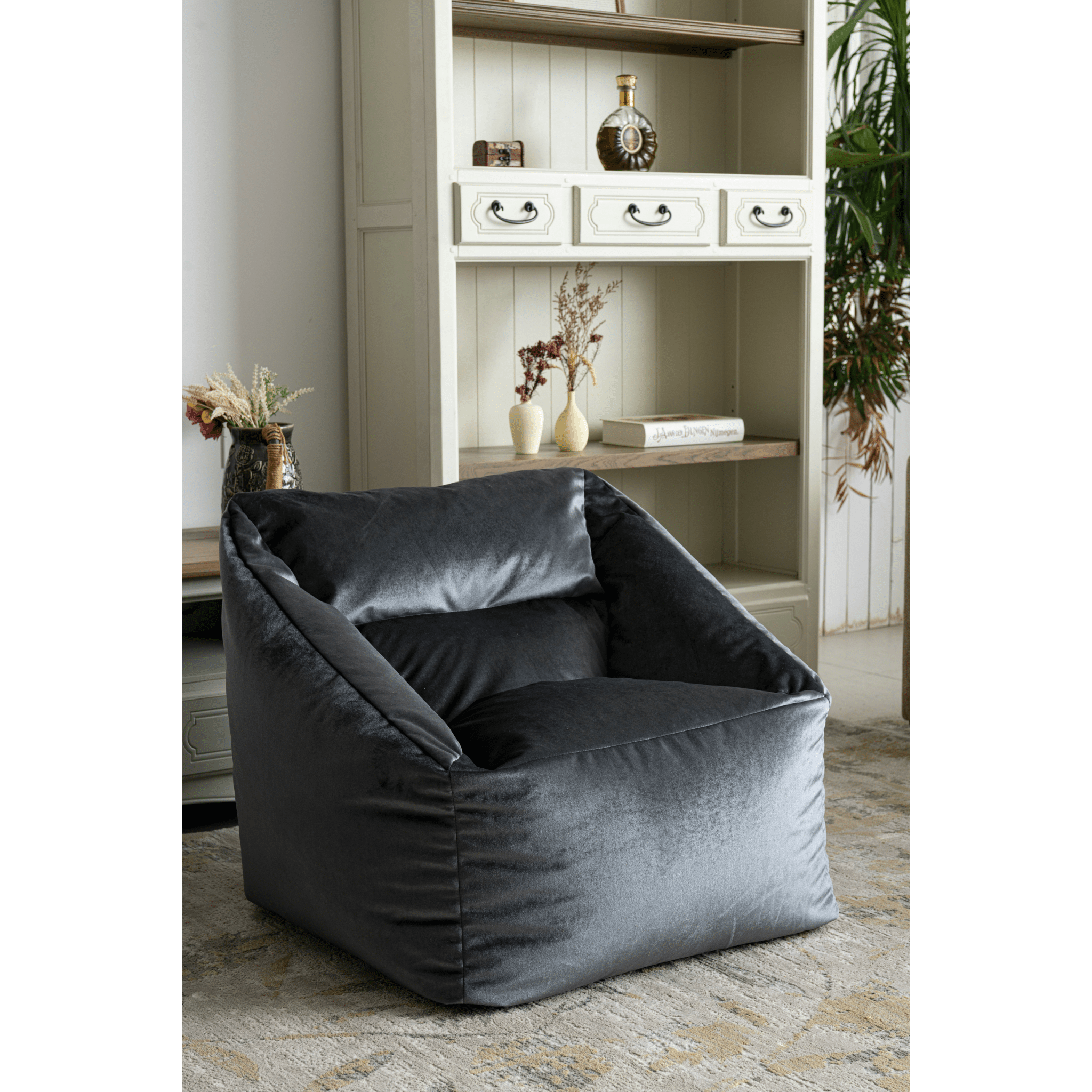 Roots For Fun Blue-Grey Bean Bag Bean bags| Roots Furniture