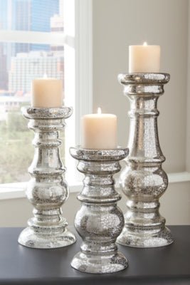 Rosario Candle Holder (Set of 3) Candle Holders| Ashley Homestore