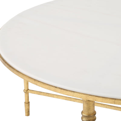 ROSHN 102 W x 43 H x 102 D Round Coffee Table - Al Rugaib Furniture