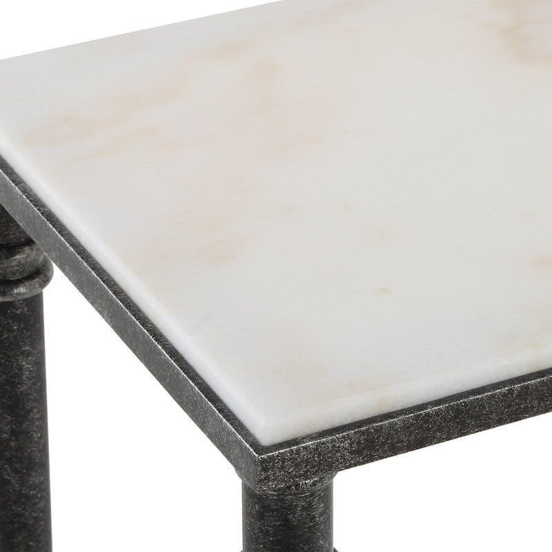 ROSHN 132 W x 75.5 H x 30.5 D Black Console Table