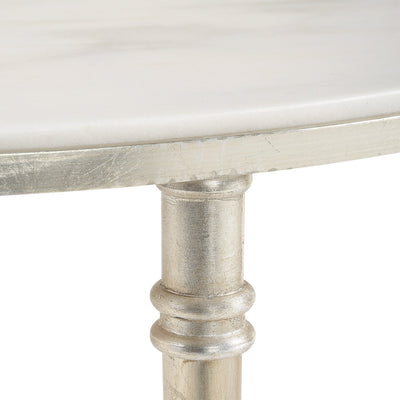 ROSHN 71 W x 58.5 H x 61 D Oval End Table - Al Rugaib Furniture