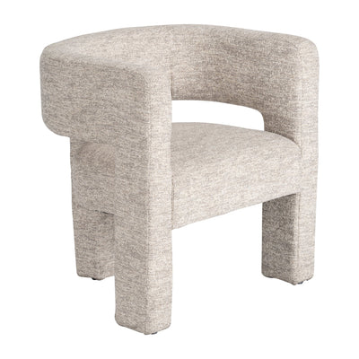 ROUND BACK CHAIR - BEIGE - Al Rugaib Furniture