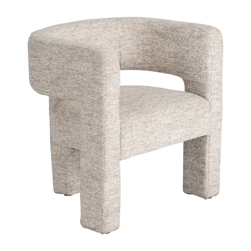ROUND BACK CHAIR - BEIGE - Al Rugaib Furniture