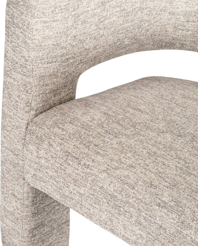 ROUND BACK CHAIR - BEIGE - Al Rugaib Furniture