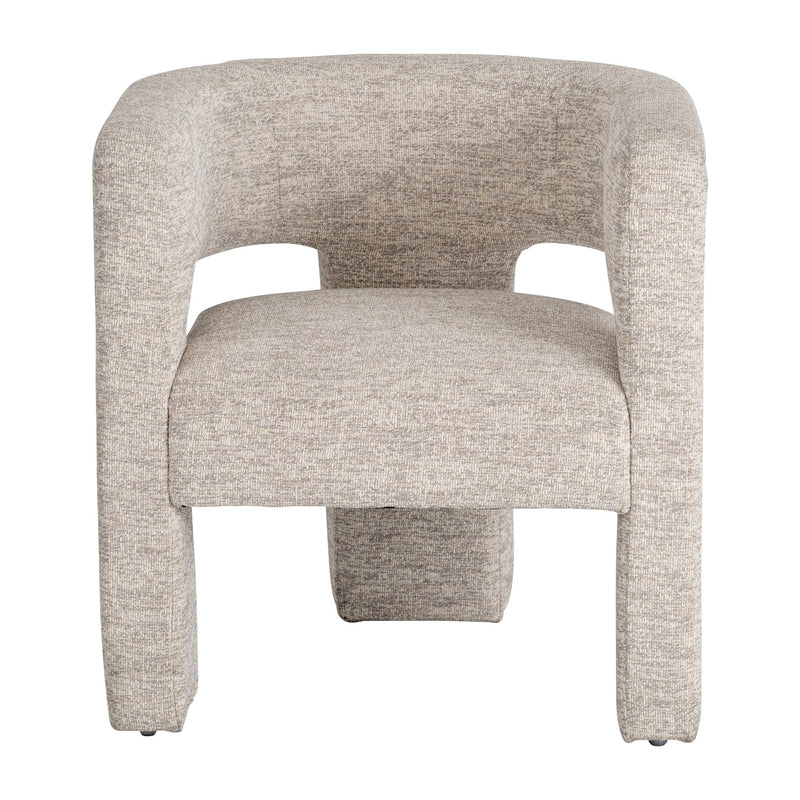 ROUND BACK CHAIR - BEIGE - Al Rugaib Furniture