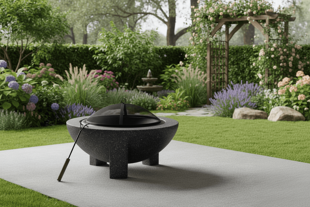 Round Firepit Dark Gray - L74XW74xH43CM Outdoor Firepits| Roots Furniture