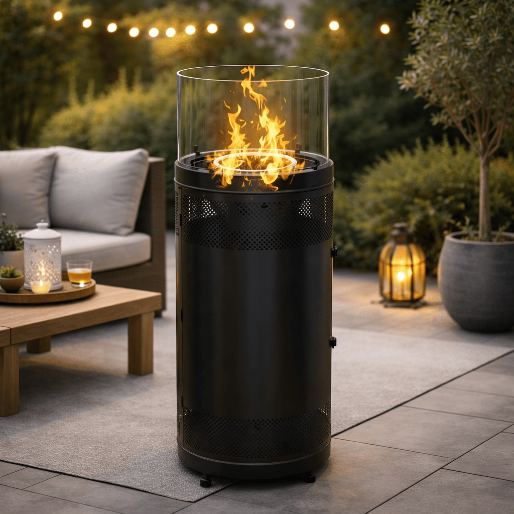 Round Gas Fire Pit Outdoor Heaters| Roots Furniture
