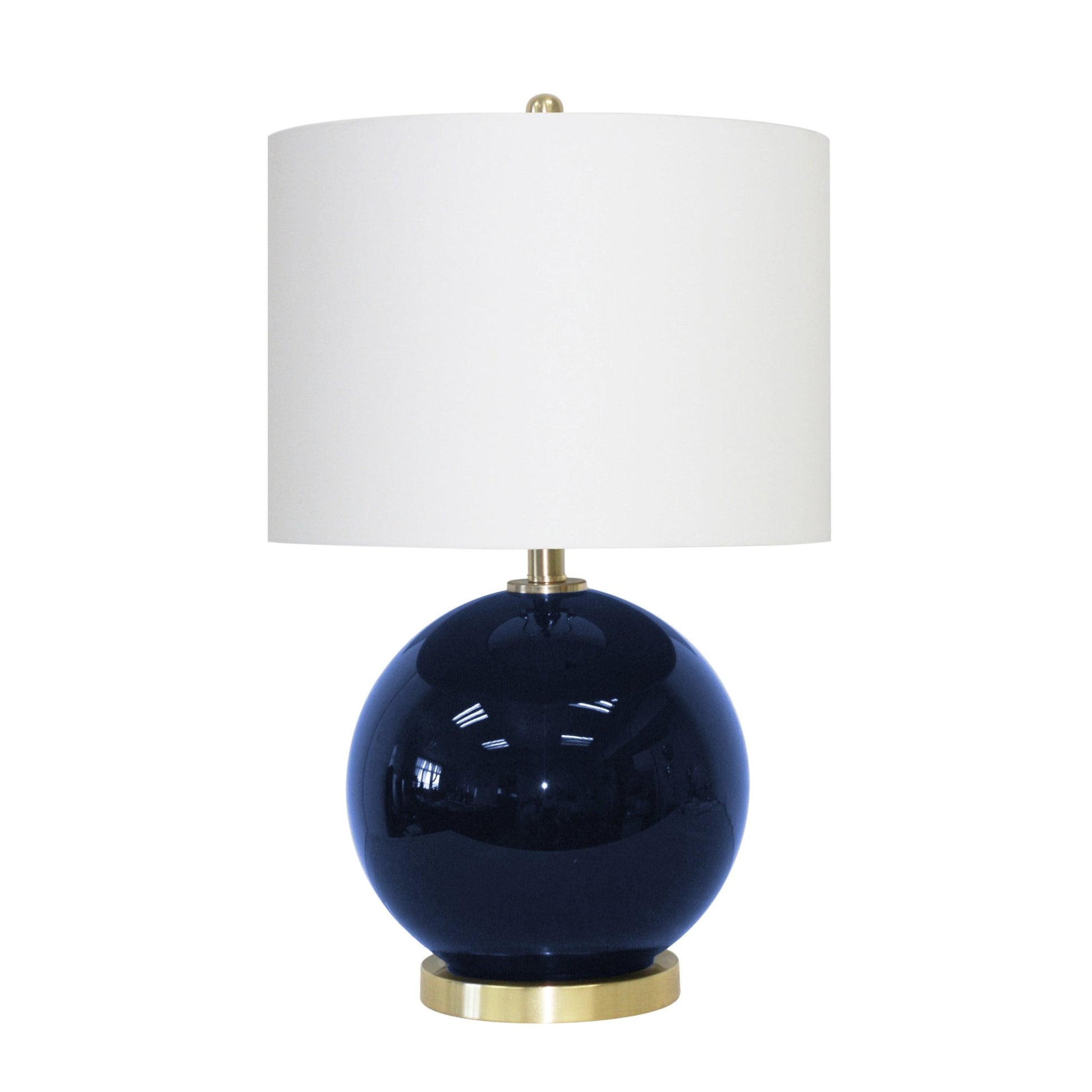 ROUND GLASS TABLE LAMP 19" Table Lamps| Sagebrook Home